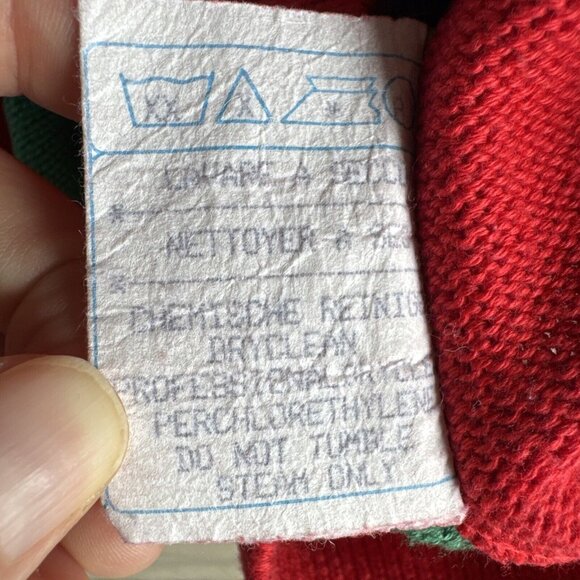 Vintage JC De Castelbajac Sweater POPEYE S.O.S. Safe Ship Sz SM/M(50) Made Italy - Picture 3 of 16